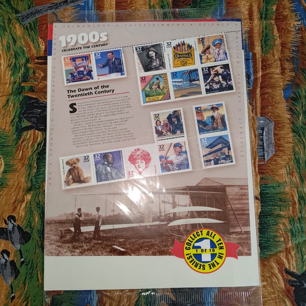 #1 Celebrate the Century 1910s 15-32 cent Stamps America Beyond its Borders